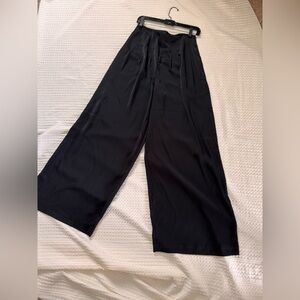 All Saints Black Wide-Leg Women's Pants